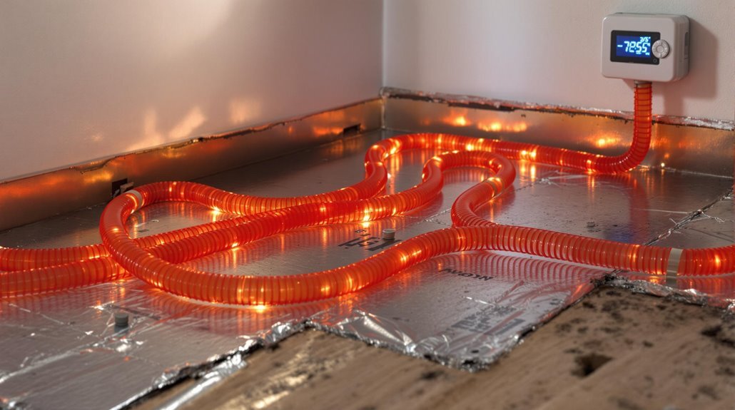 radiant heat from below