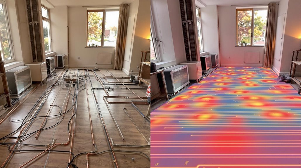 types of underfloor heating