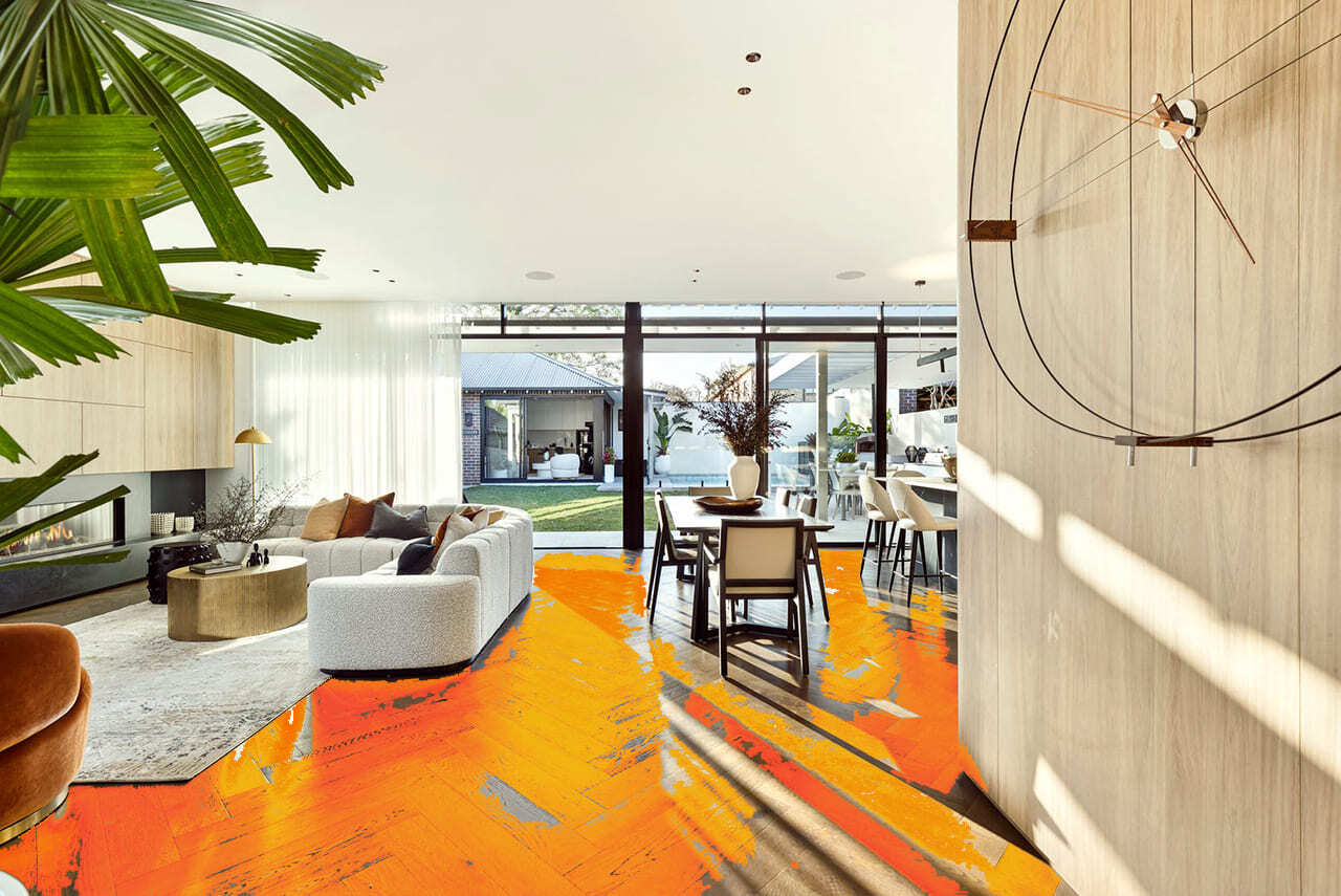 Living Room Underfloor Heating Sydney